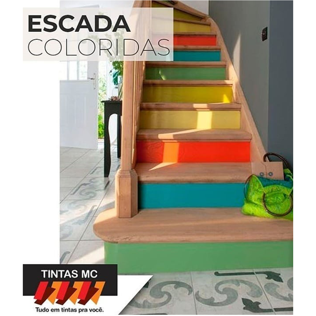 Arte de Pintura em Escadas Coloridas - Cores e Formas que transformam!