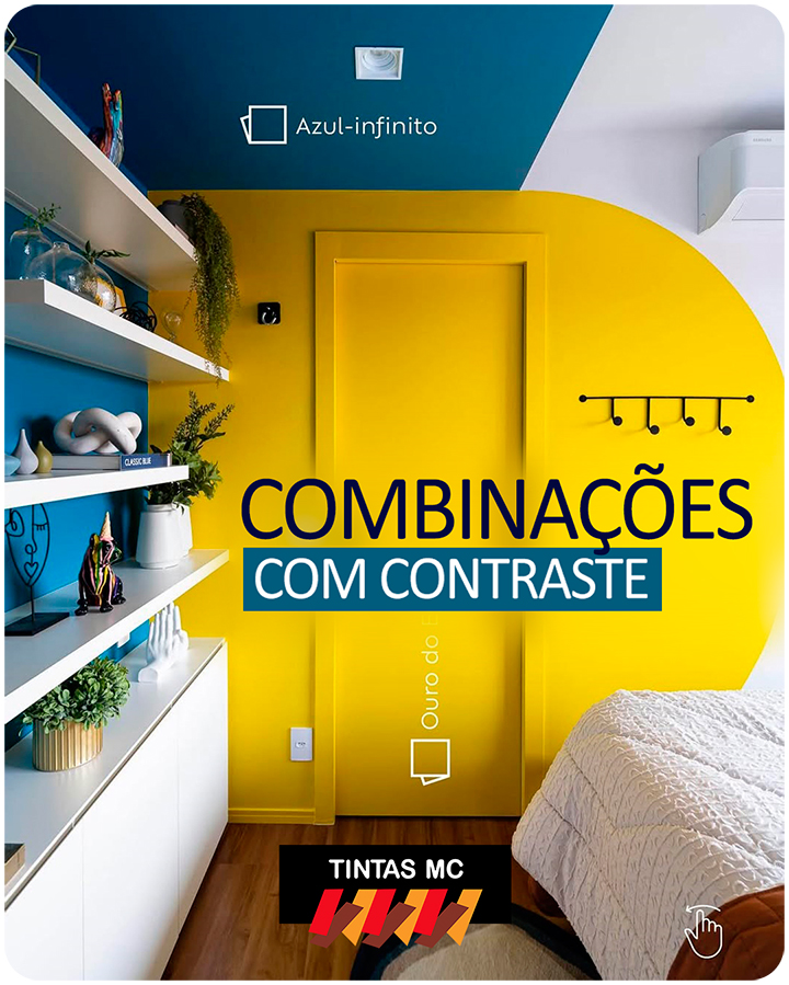 Combinação de Cores com Contraste e Elegância Azul-Infinito e Ouro do ...