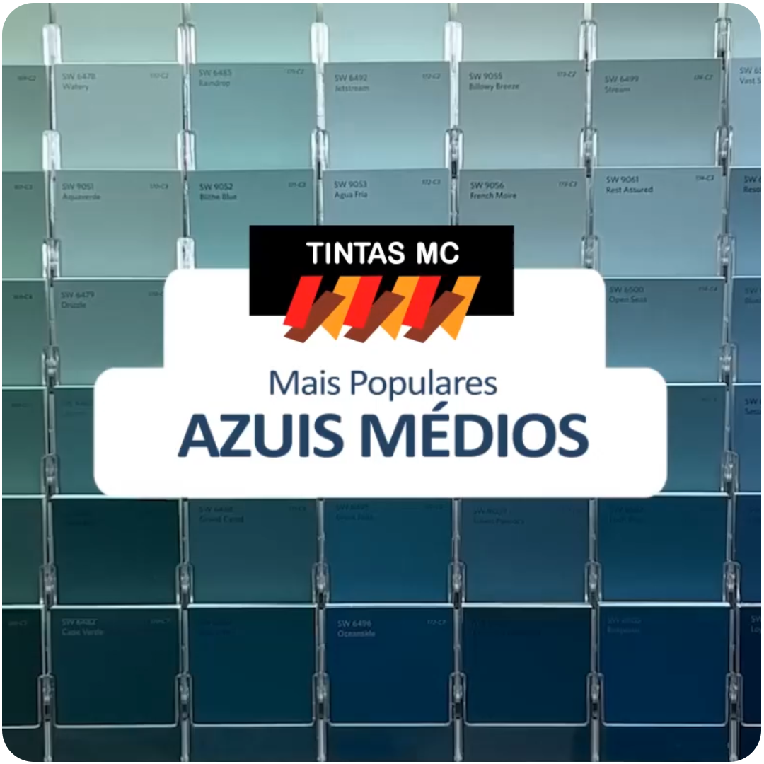 Cor de Tinta Azul Médio - Tonalidades de Azul para todos os ambientes!