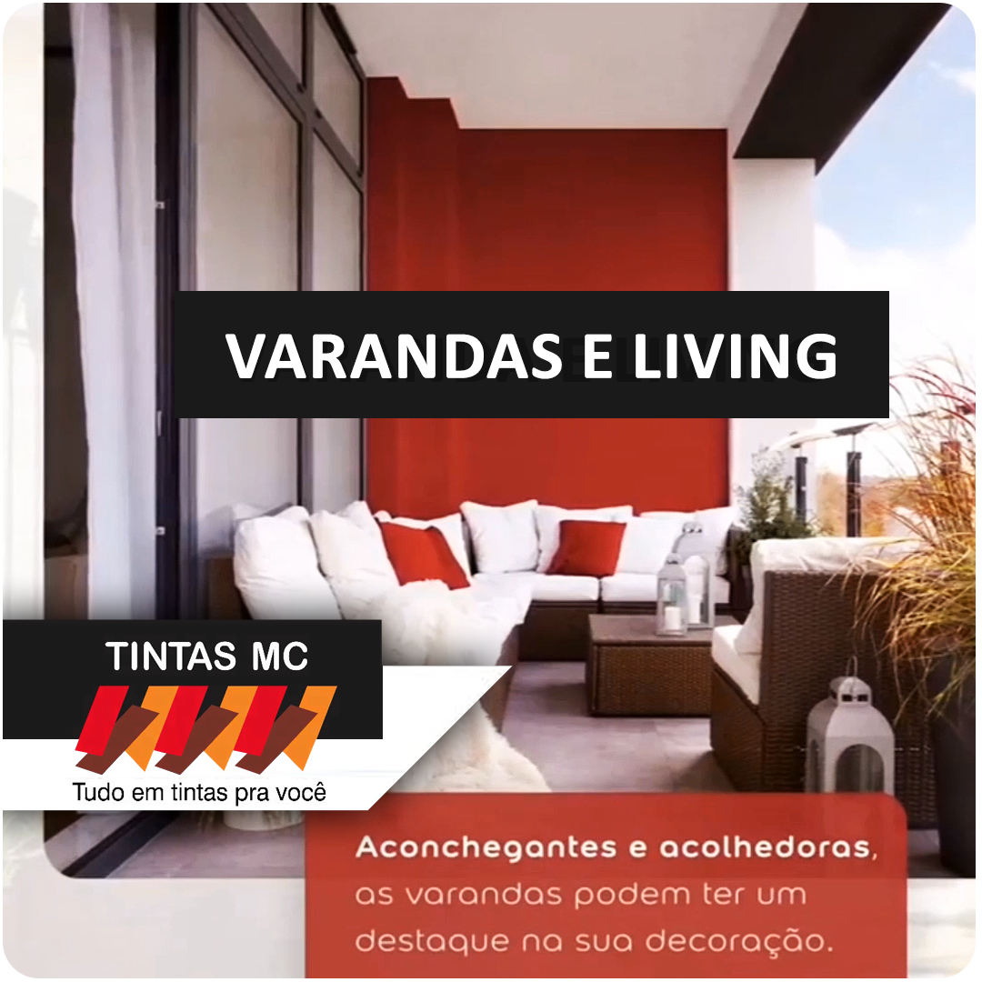 Cores de Tintas para transformar a sua Varanda e Living - Área externa com lindas cores!