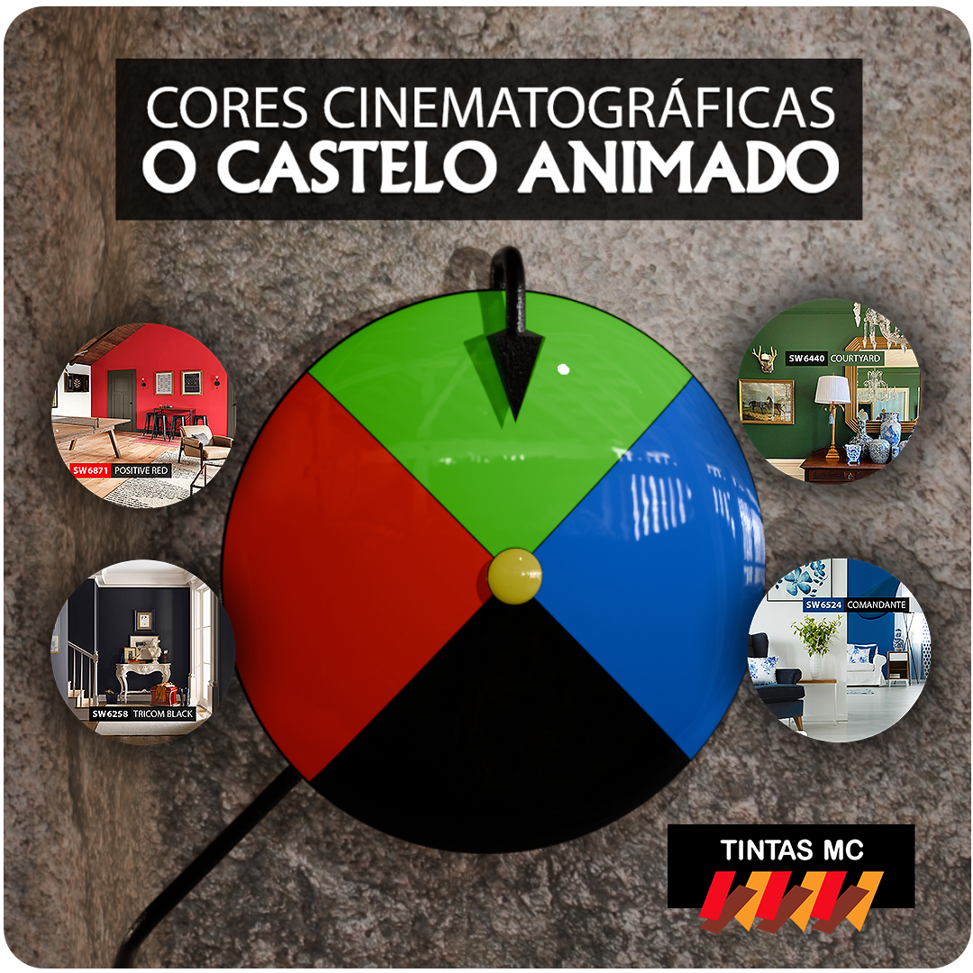 Cores de Tintas inspiradas no filme: O Castelo Animado - Cores Cinematográficas