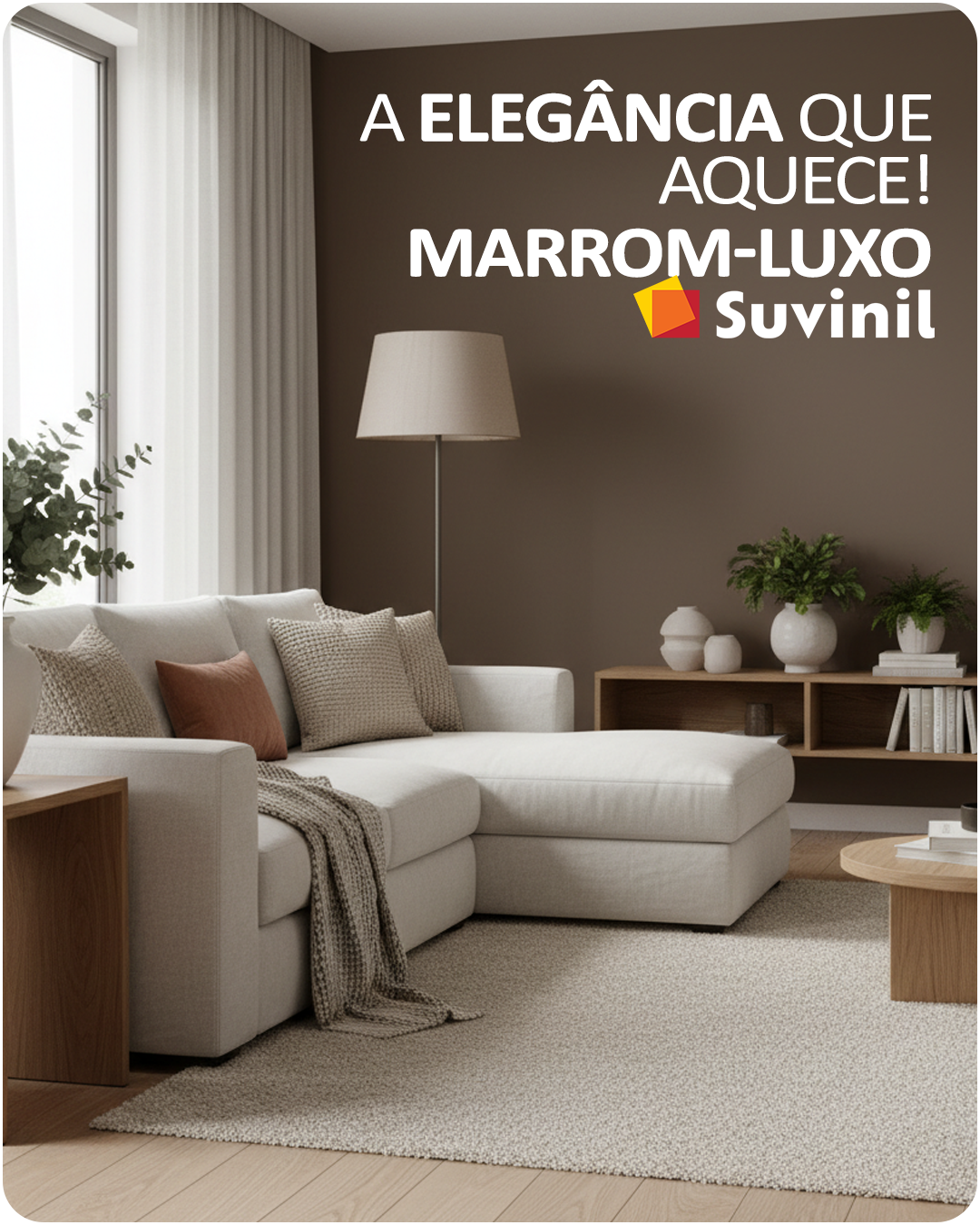 A Elegância que Aquece: Apresentamos o Marrom-Luxo Suvinil - Cores do Ano para 2025 com o conceito Co(r)existir