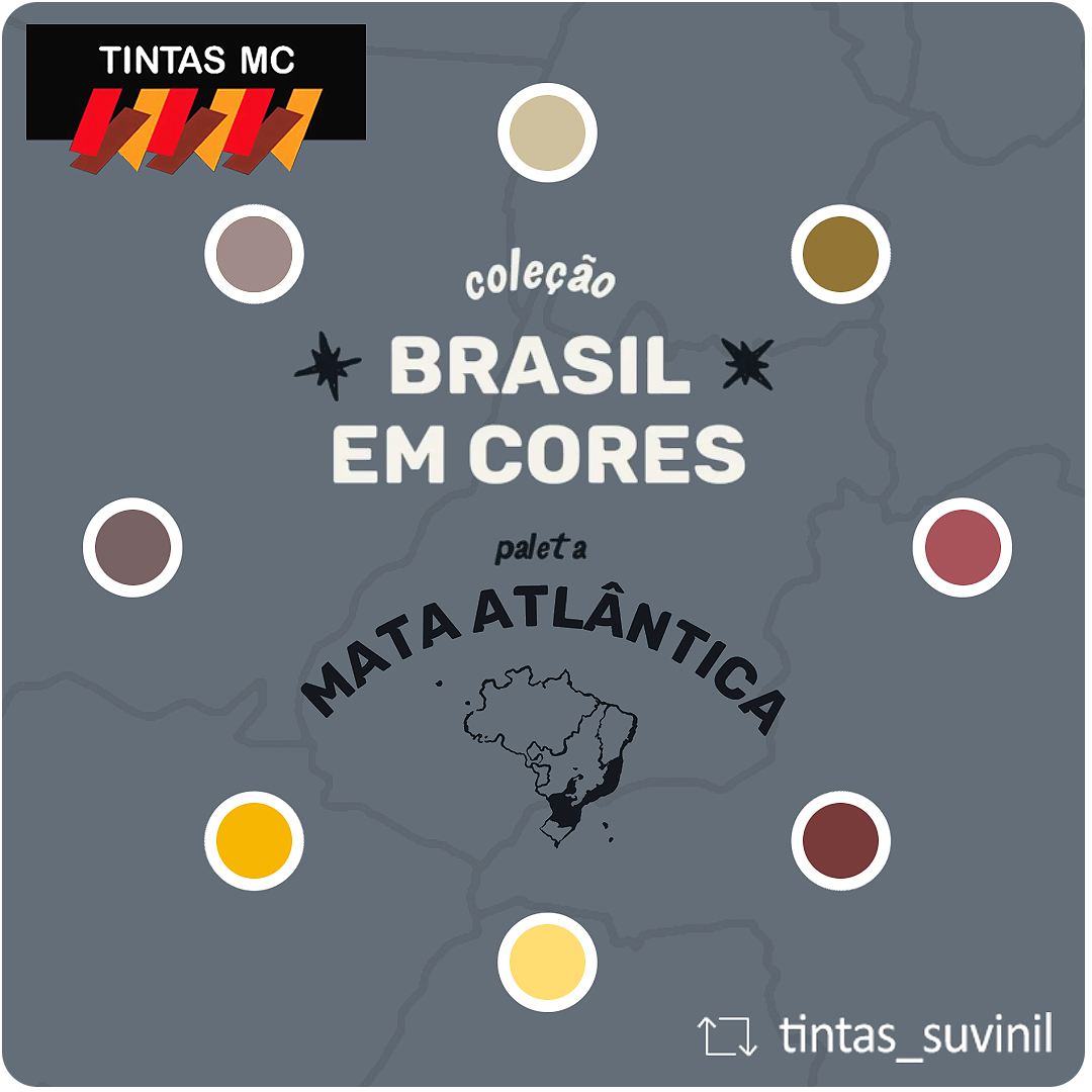 Nova Paleta de Cores - Tintas Brasil em Cores da Suvinil - As cores da natureza em seus ambientes!