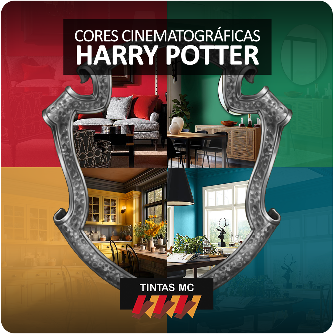 Pintar Ambientes com as Cores de Harry Potter - Cores Cinematográficas inspiradas em Filmes e Séries