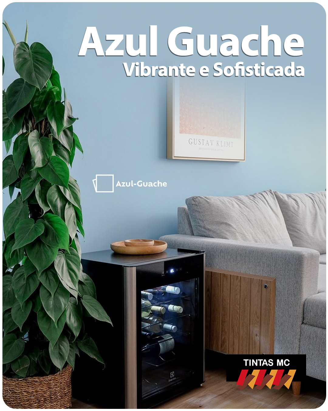 Pintura de Ambientes com Azul Guache das Tintas Suvinil - Cor Vibrante e Sofisticada!