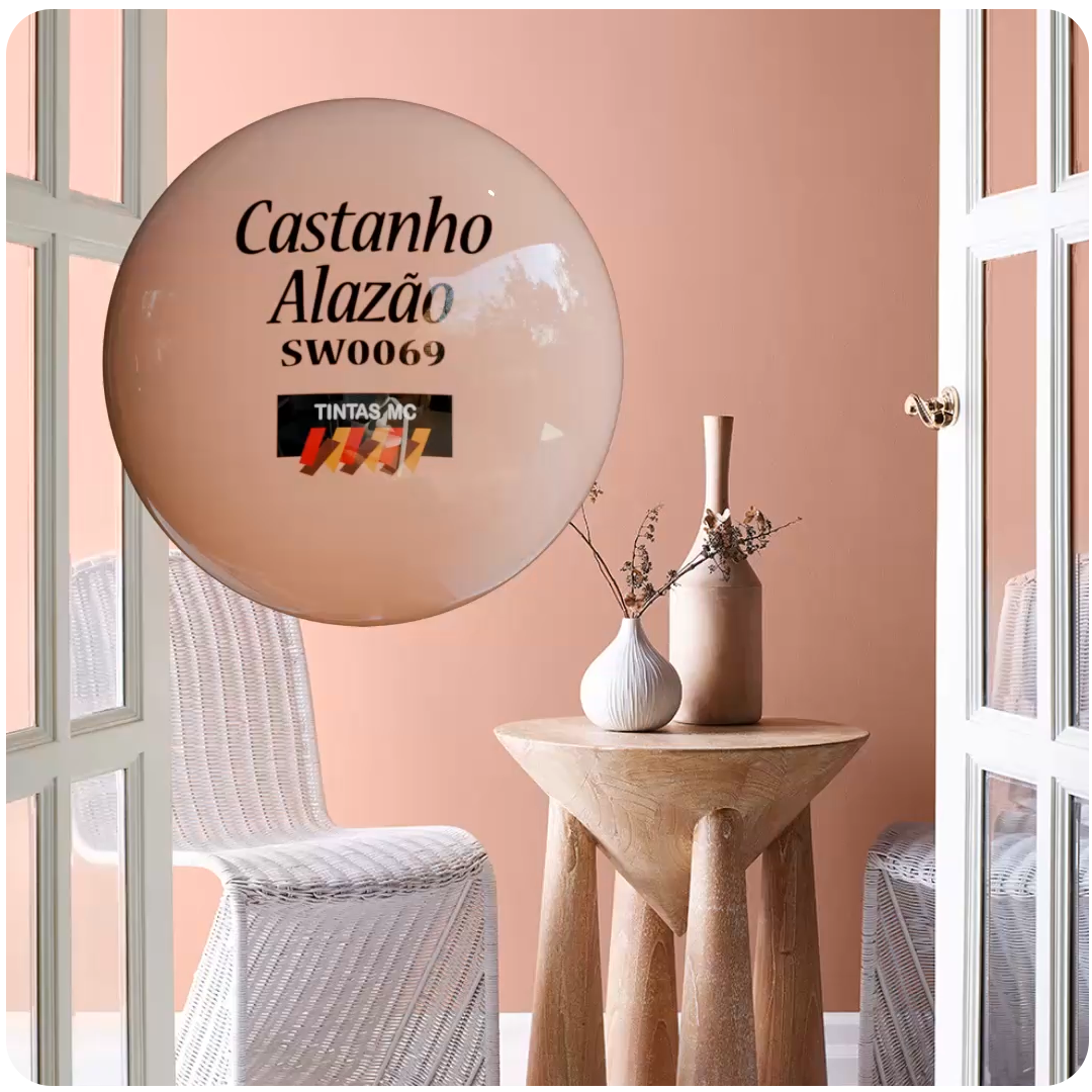 Pintura de Ambientes com a cor Castanho Alazão - Explore em paredes, texturas, móveis e acessórios!