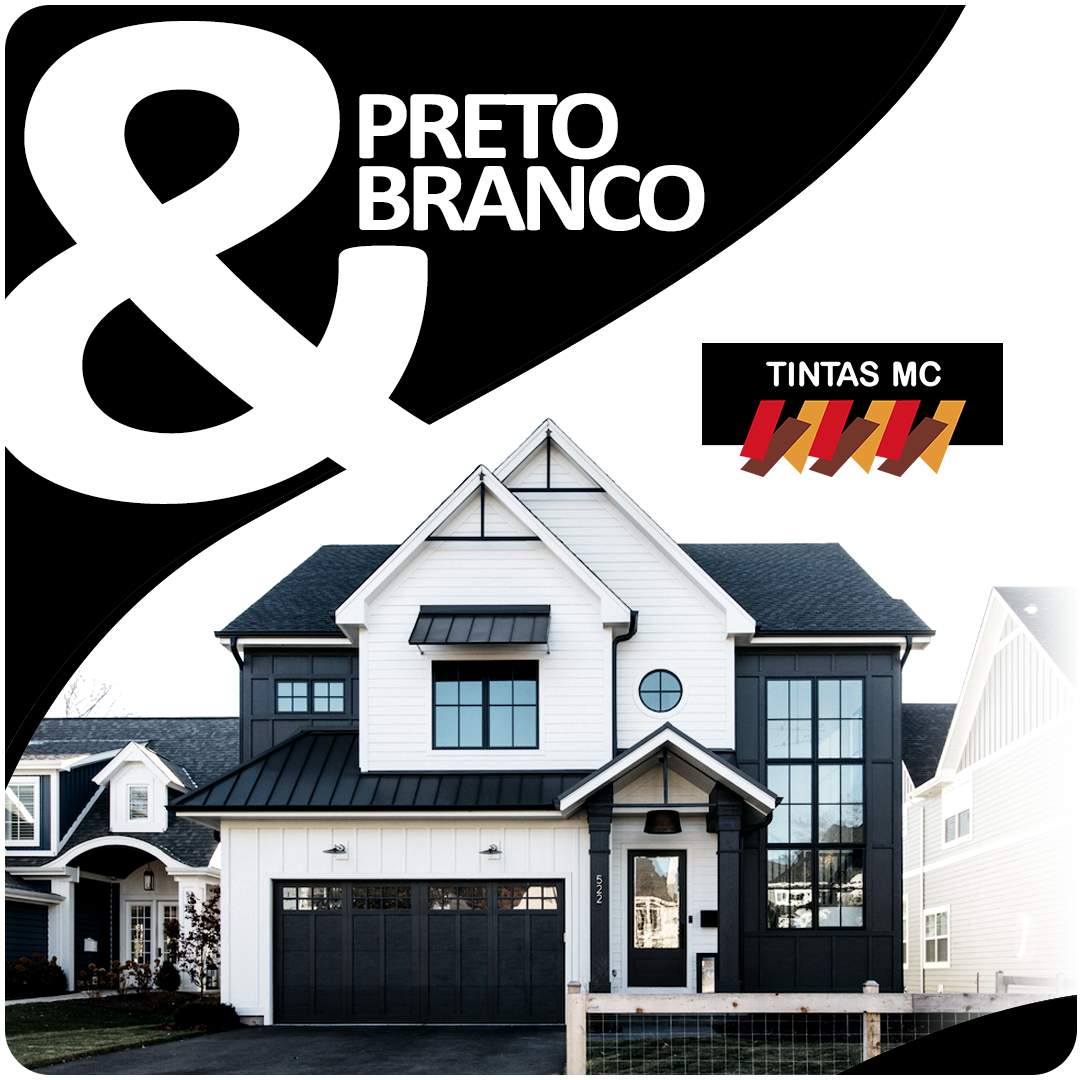 Pintura de Casas no estilo Black & White - Contraste impactante para seus ambientes!