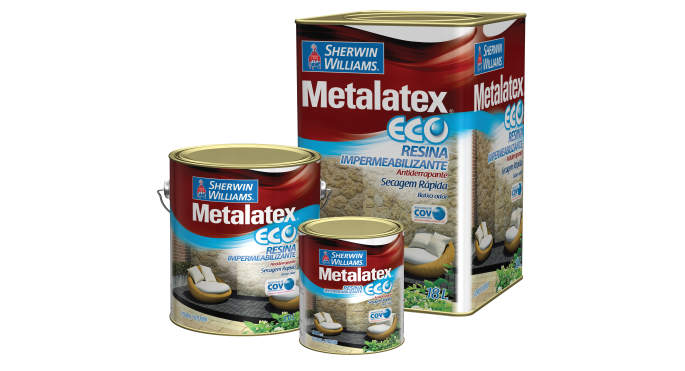 Premium Metalatex Eco Resina Impermeabilizante - Tinta desenvolvida para proteger e realar a tonalidade natural de superfcies porosas como telhas de barro ou fibrocimento, tijolo aparente e cermicas.